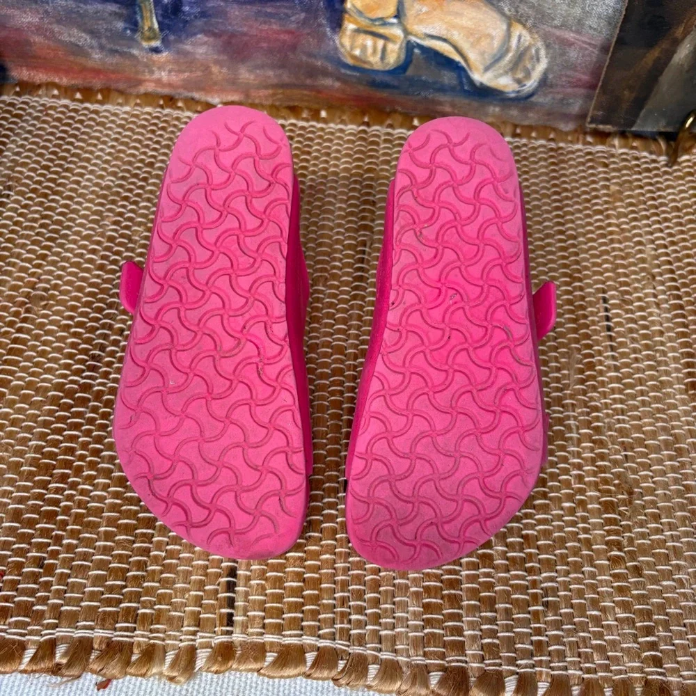 Birkenstock Kids' Arizona EVA Slide Sandals Hot Pink Size 30 = US 12-12.5